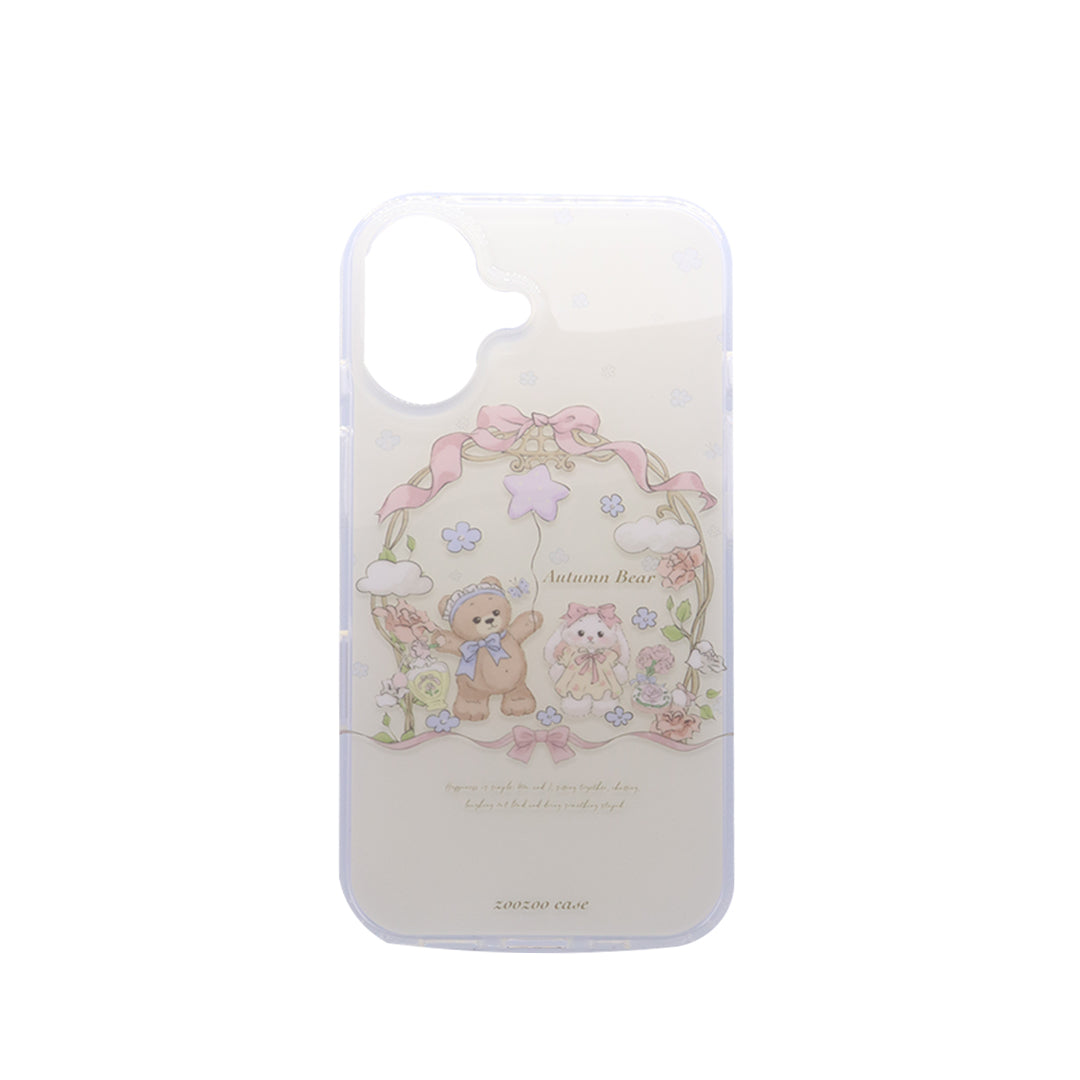 Autumn Bear & Bunny Clear Case